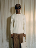 NO PANIC COFFEE beige Banana Bread longsleeve – front view