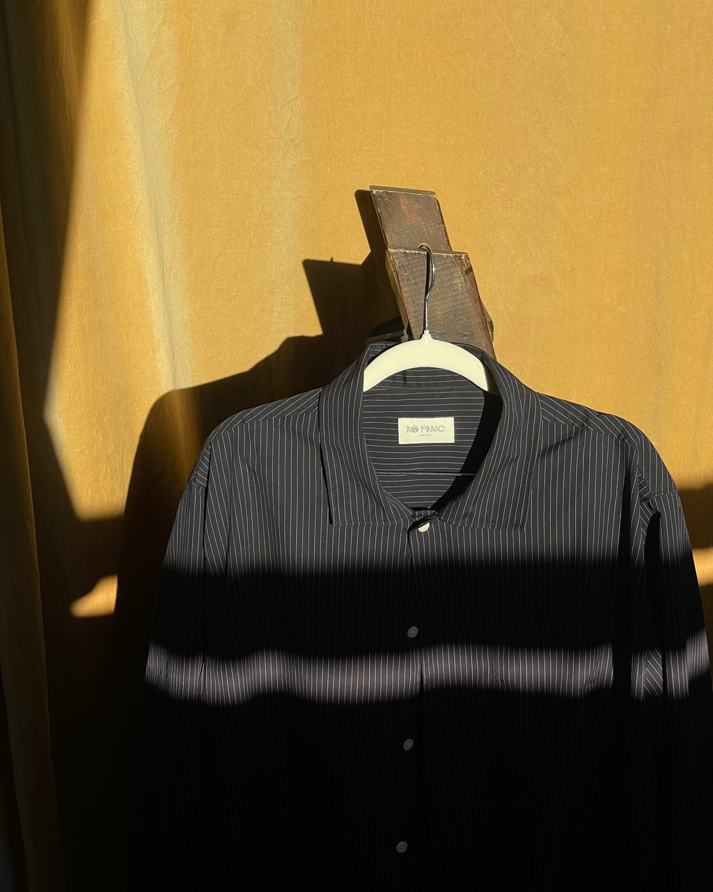 MADELEINE SHIRT PINSTRIPE BLUE
